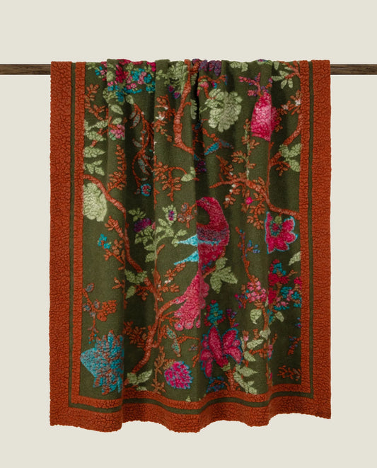 COPERTA LANA COTTA - FRATI HOME - PARADISIACO VERDE