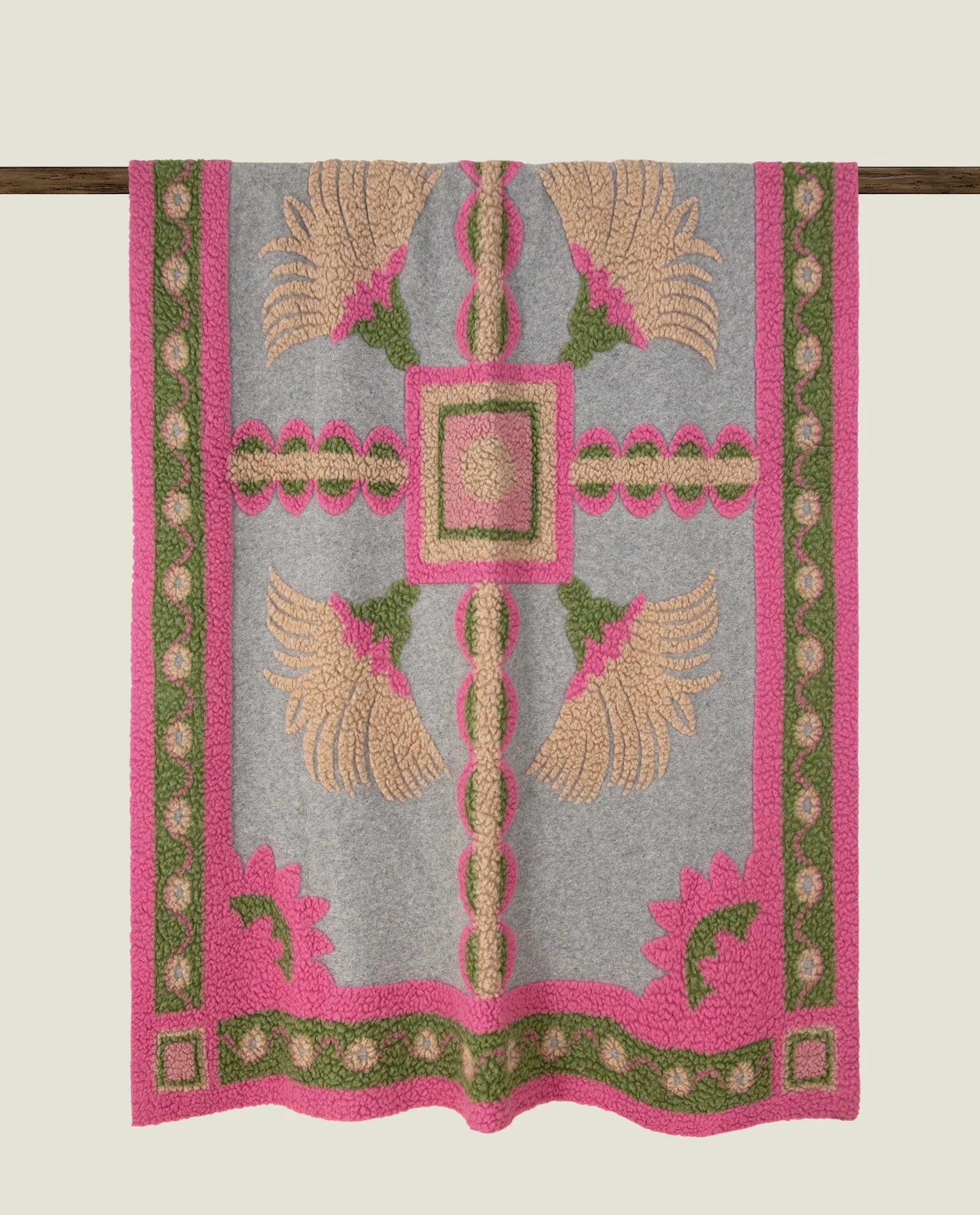 COPERTA LANA COTTA - FRATI HOME - TRIONFALE GRIGIO