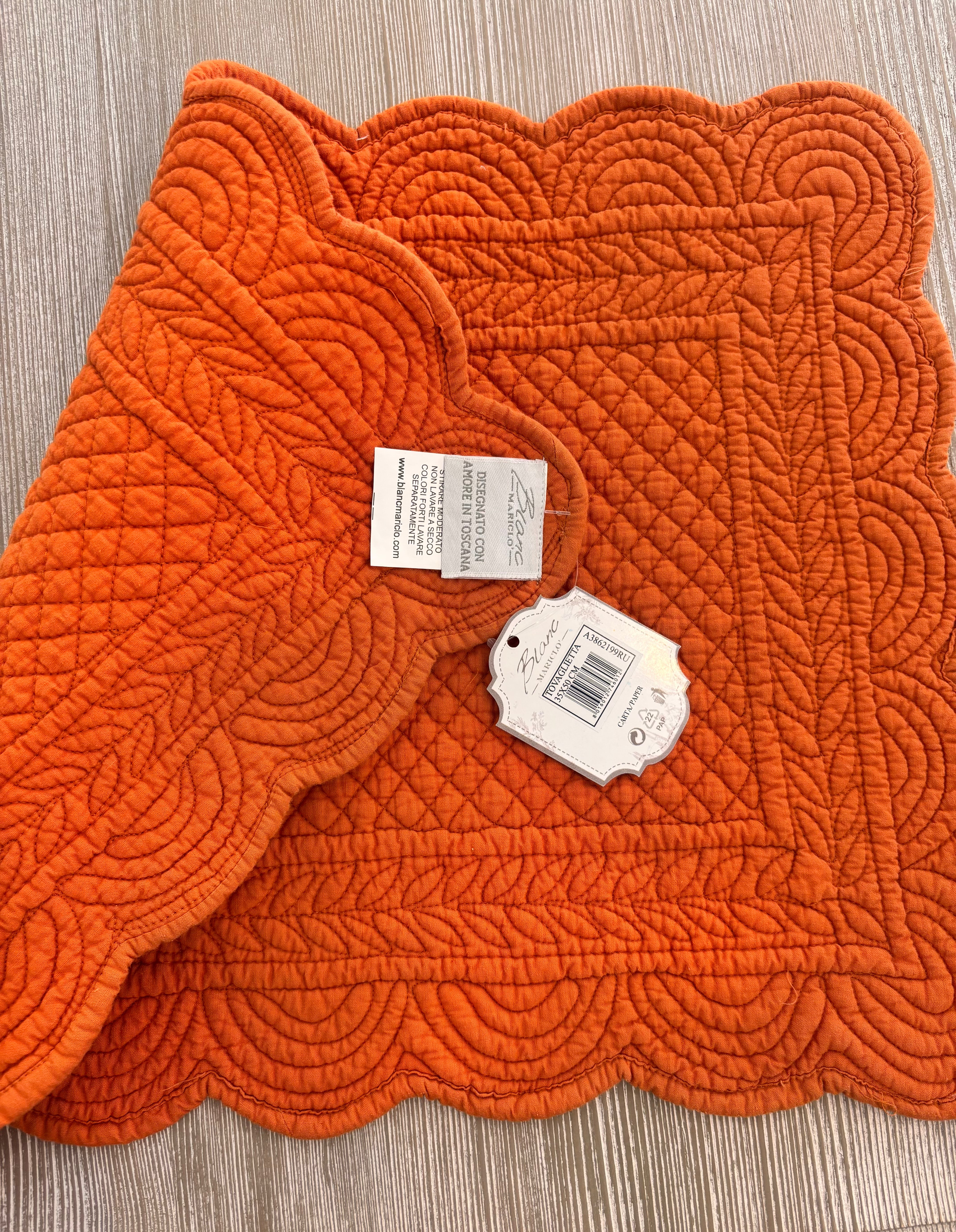 Tovaglietta rettangolare in cotone - Blanc Mariclo