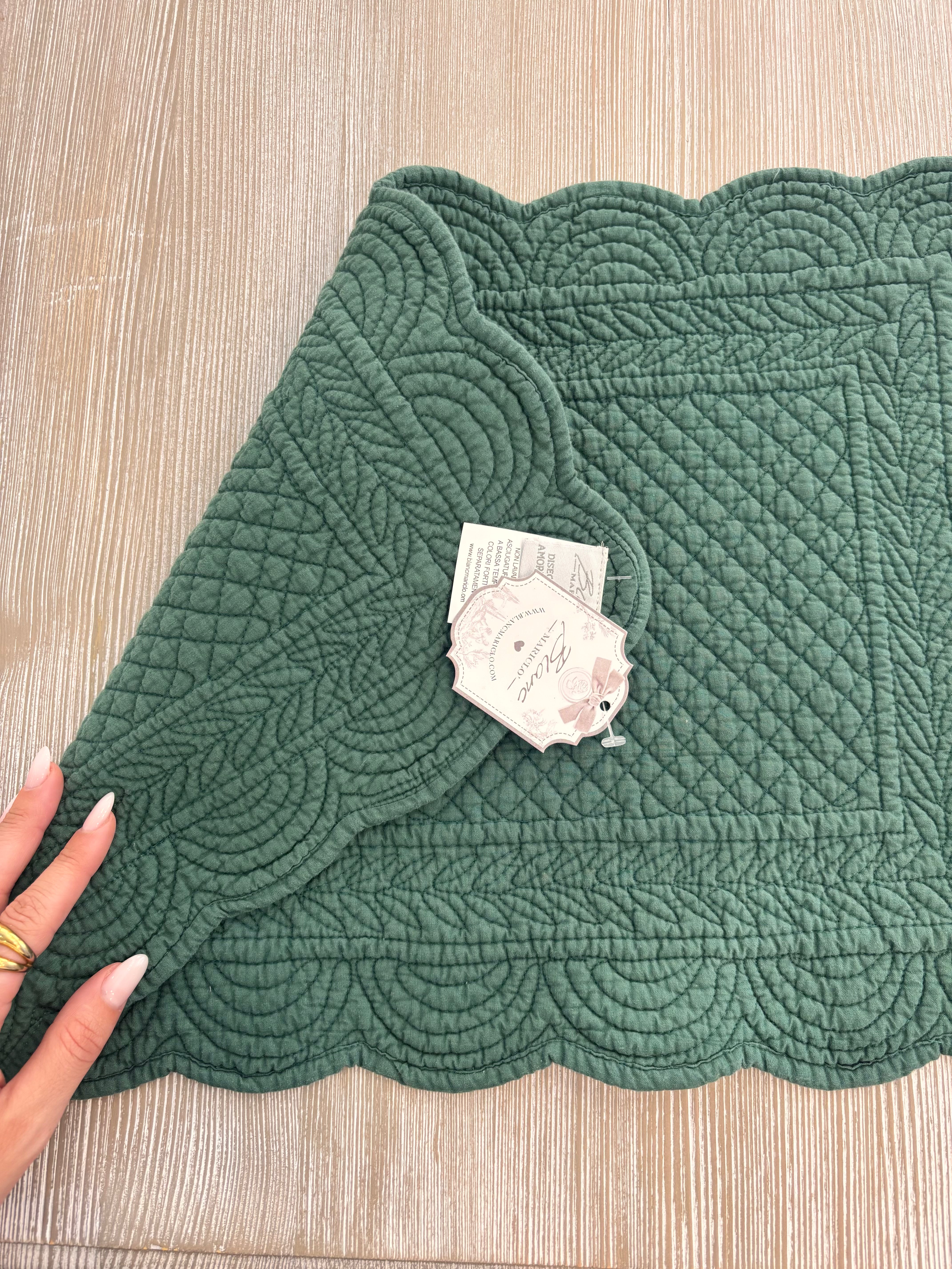 Tovaglietta in cotone rettangolare - Blanc Mariclo