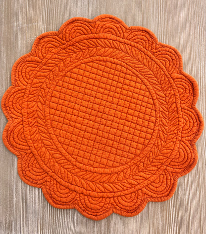 Tovaglietta arancione in cotone - Blanc Mariclo