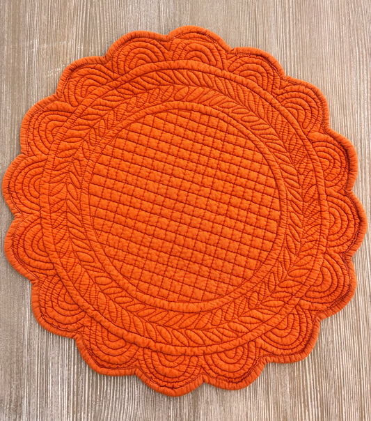 Tovaglietta arancione in cotone - Blanc Mariclo