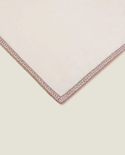 COPERTA FRATI HOME - SOFT BAMBOO - NEVE - BORDO COCO