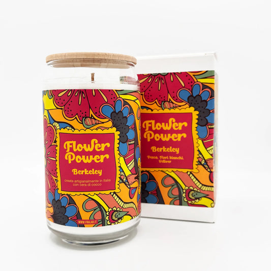 Candela Profumata Berkeley 390g – Pesca, Fiori Bianchi e Vetiver - Martina Ferrari Concept Store