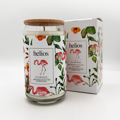 Candela Profumata Flamingo 390g – Agrumi, Fragola e Gelsomino - Martina Ferrari Concept Store