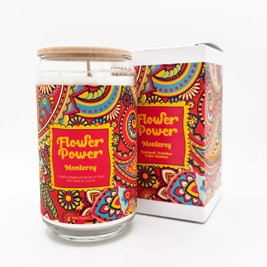 Candela Profumata Monterey 390g – Bergamotto, Lavanda e Cedro - Martina Ferrari Concept Store