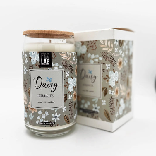 Candela Profumata Serenità 390g – Rosa, Lillà e Sandalo - Martina Ferrari Concept Store