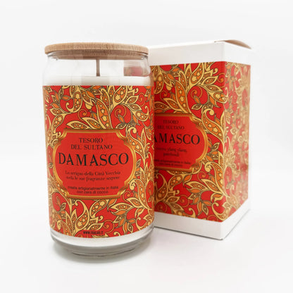 Candela Profumata Tesoro del Sultano 390g – Bergamotto, Rosa e Ambra - Martina Ferrari Concept Store
