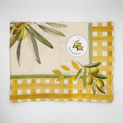 Canovaccio Ortigia Limone – Stile Mediterraneo in 100% Cotone - Martina Ferrari Concept Store