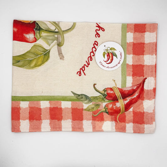 Canovaccio Ortigia Peperoncino – Stile Piccante in 100% Cotone - Martina Ferrari Concept Store