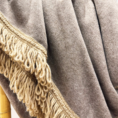 Coperta Soft Bamboo Torchon Tortora – Eleganza Naturale e Comfort Avvolgente - Martina Ferrari Concept Store