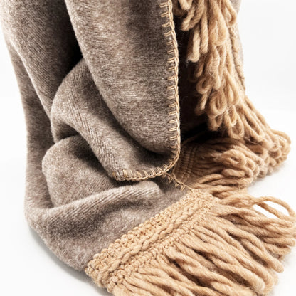 Coperta Soft Bamboo Torchon Tortora – Eleganza Naturale e Comfort Avvolgente - Martina Ferrari Concept Store