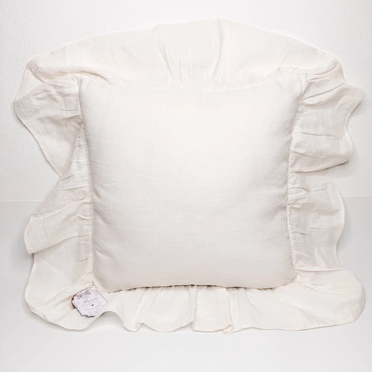 Cuscino con Gale Bianco 45x45 cm – Blanc Mariclò - Martina Ferrari Concept Store