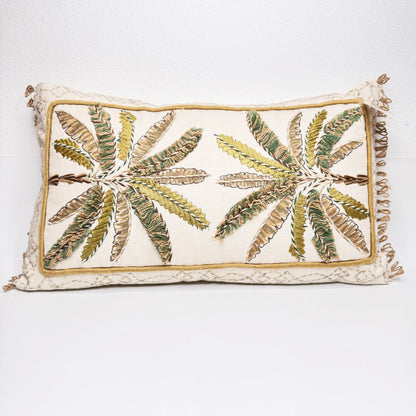 Cuscino Ricamato in Cotone 30x50 cm – Blanc Mariclò - Martina Ferrari Concept Store