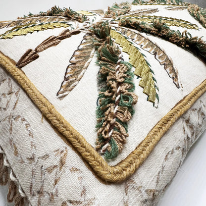 Cuscino Ricamato in Cotone 30x50 cm – Blanc Mariclò - Martina Ferrari Concept Store