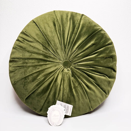 Cuscino Rotondo in Velluto Verde 40x40 cm – Blanc Mariclò - Martina Ferrari Concept Store
