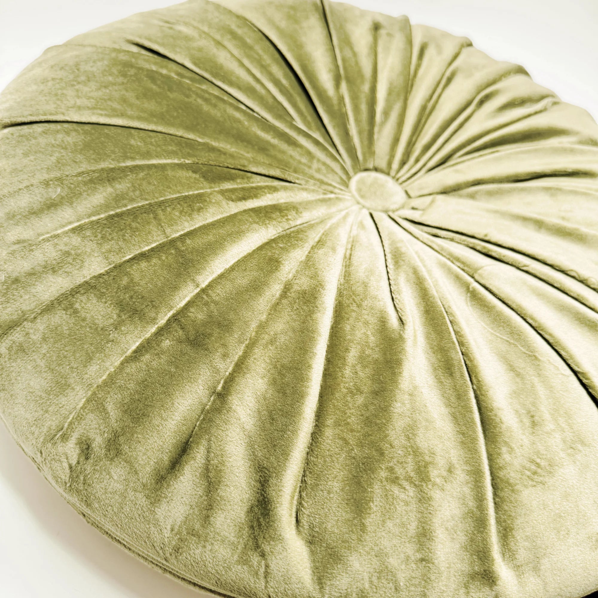 Cuscino Rotondo in Velluto Verde 40x40 cm – Blanc Mariclò - Martina Ferrari Concept Store