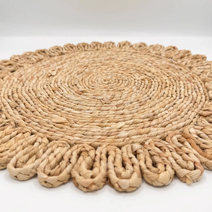 Sottopiatto Yuta Naturale Blanc Mariclò 38 cm – Stile Rustico - Martina Ferrari Concept Store