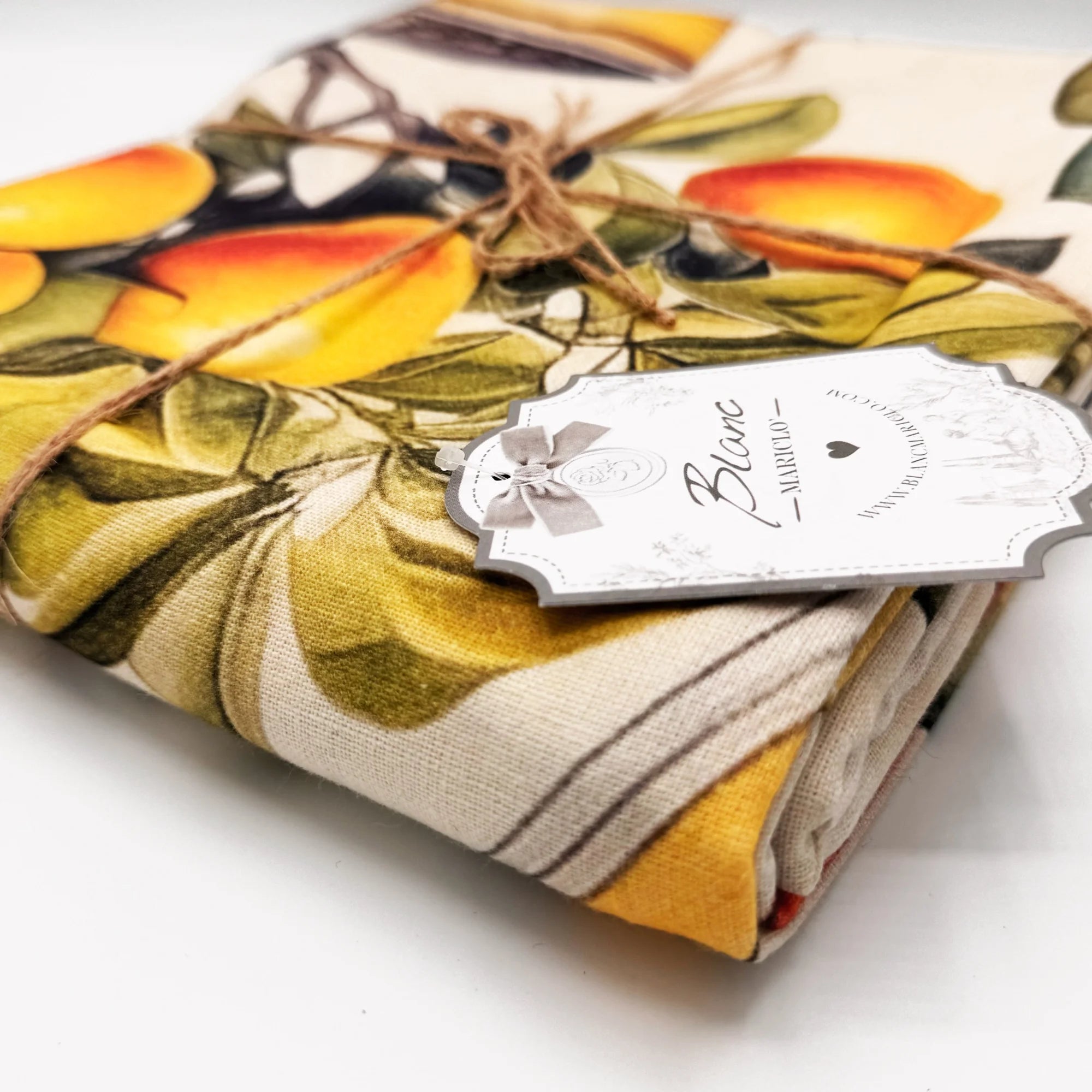 Tovaglia 150x215 cm in Cotone – Stampa Arance in Stile Mediterraneo - Martina Ferrari Concept Store