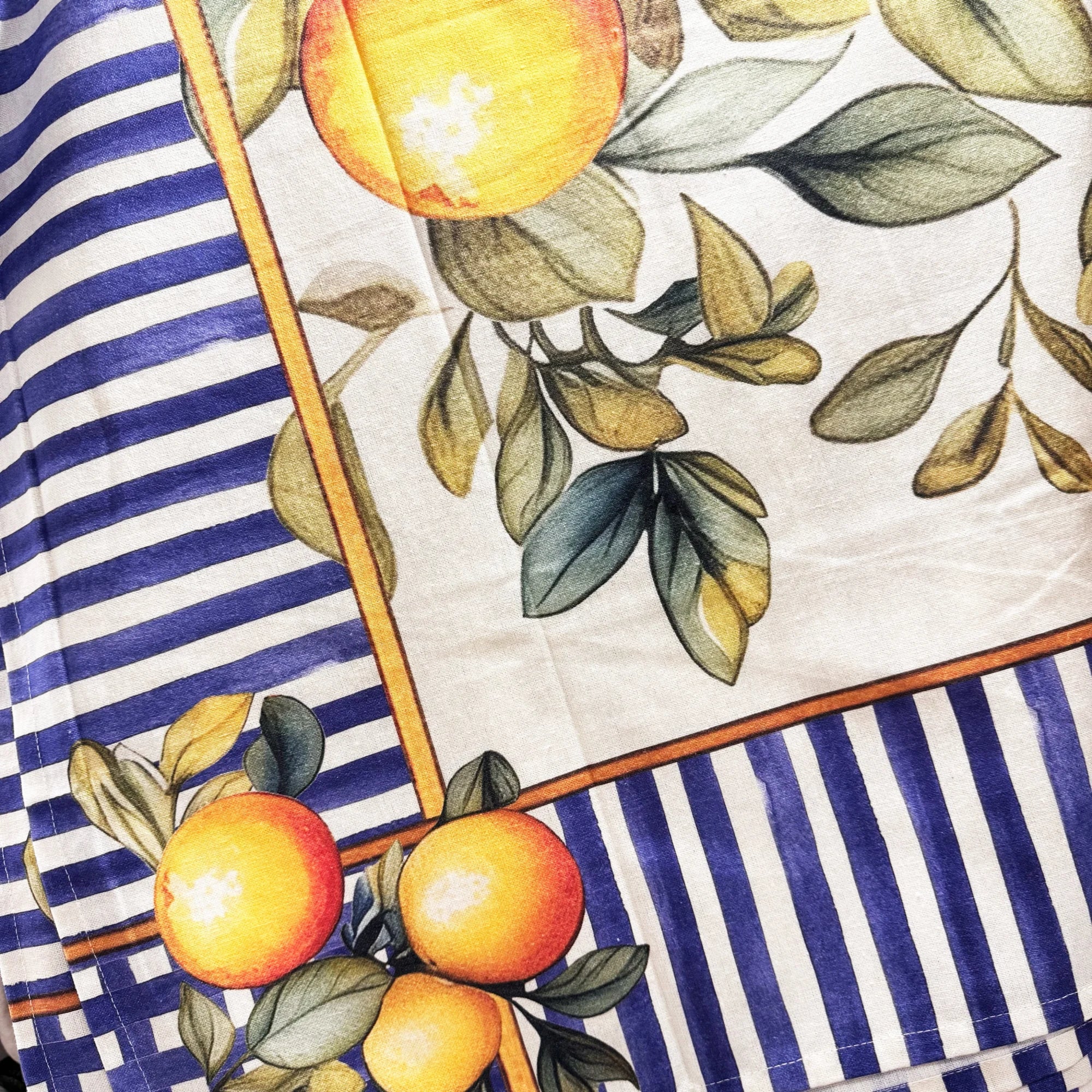 Tovaglia 150x215 cm in Cotone – Stampa Arance in Stile Mediterraneo - Martina Ferrari Concept Store
