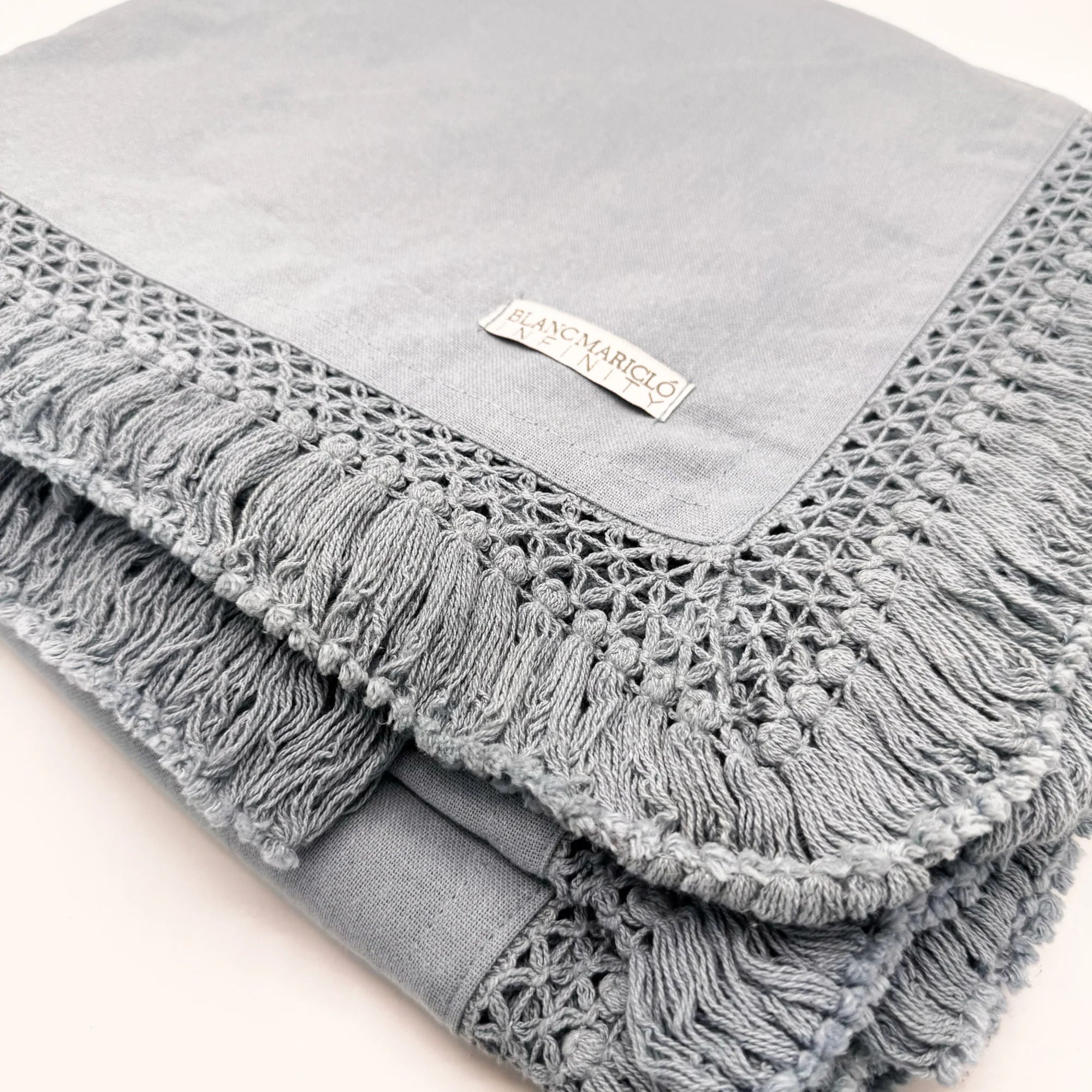 Tovaglia Infinity Celeste – 100% Cotone, Stile Shabby Chic - Martina Ferrari Concept Store