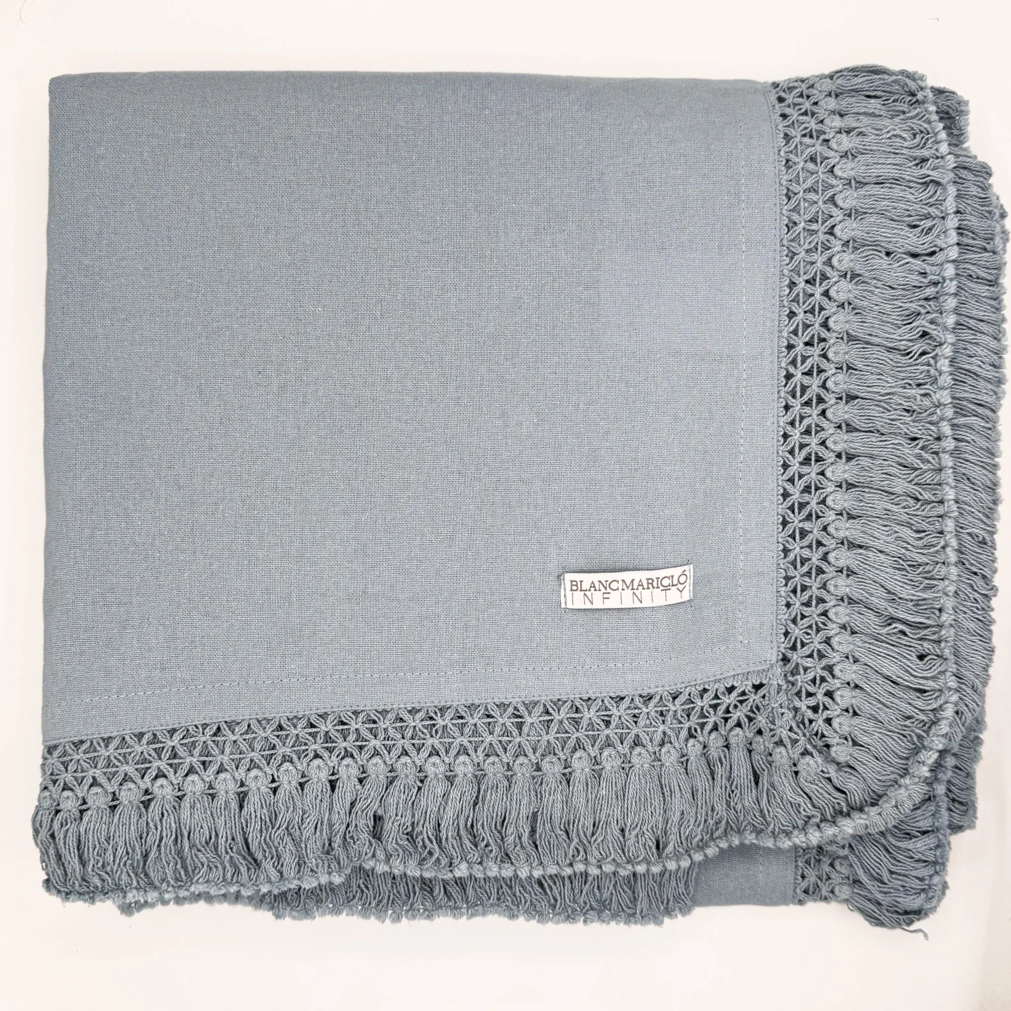 Tovaglia Infinity Celeste – 100% Cotone, Stile Shabby Chic - Martina Ferrari Concept Store