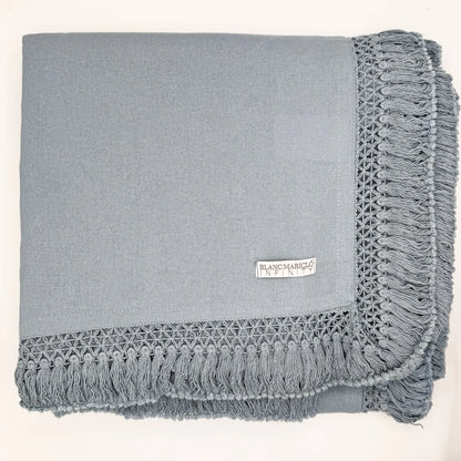 Tovaglia Infinity Celeste – 100% Cotone, Stile Shabby Chic - Martina Ferrari Concept Store