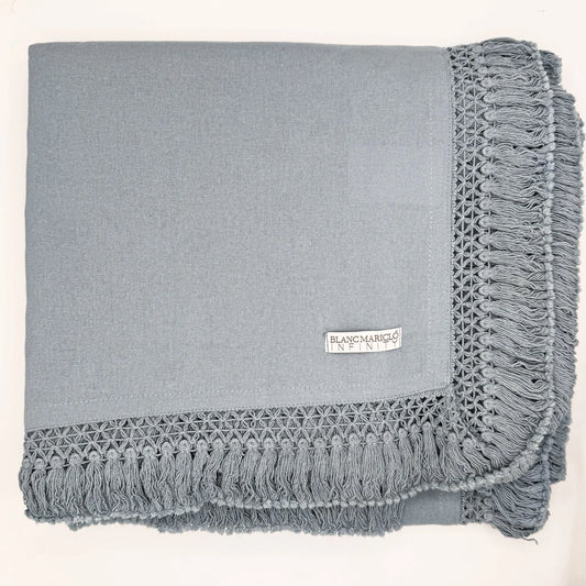 Tovaglia Infinity Celeste – 100% Cotone, Stile Shabby Chic - Martina Ferrari Concept Store