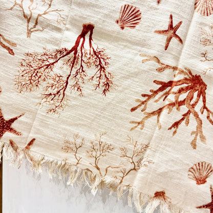 Tovaglia Maldive 150x180 cm – 100% Cotone con Frange - Martina Ferrari Concept Store