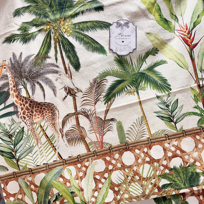 Tovaglia Palmeraie 150x215 cm – Stampa Tropicale in Cotone - Martina Ferrari Concept Store