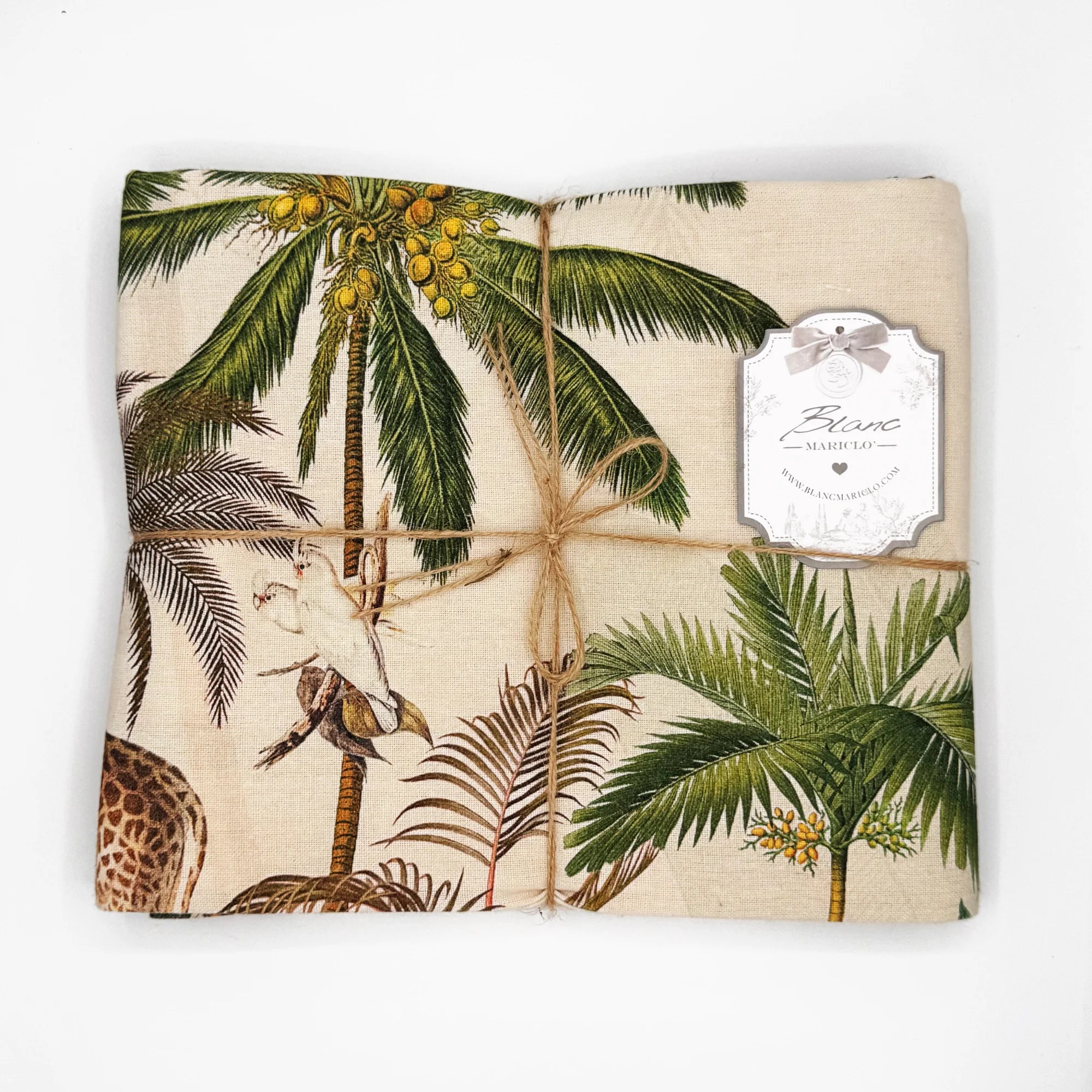 Tovaglia Palmeraie 150x215 cm – Stampa Tropicale in Cotone - Martina Ferrari Concept Store