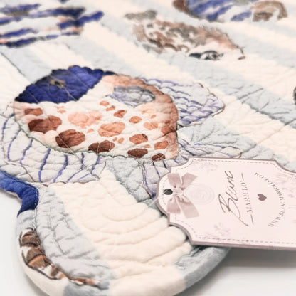 Tovaglietta Americana boutis Les Poissons Blanc Mariclò 35x50 cm - Martina Ferrari Concept Store