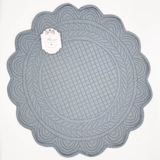 Tovaglietta Tonda Blanc Mariclò 40 cm – Celeste - Martina Ferrari Concept Store