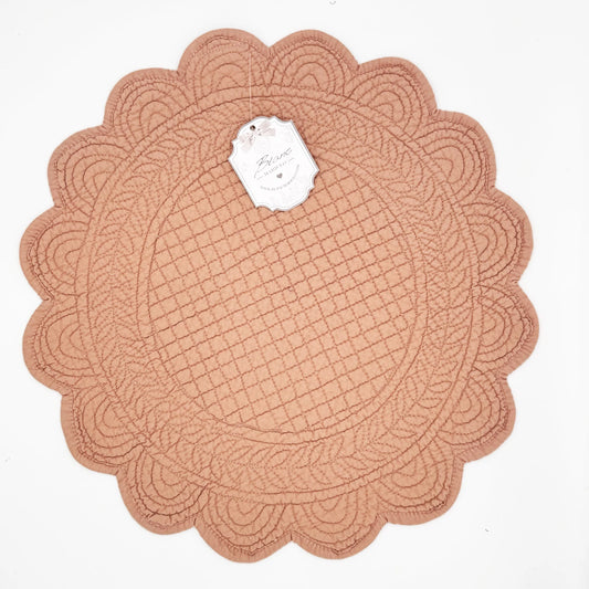 Tovaglietta Tonda Blanc Mariclò 40 cm – Rosa Antico - Martina Ferrari Concept Store